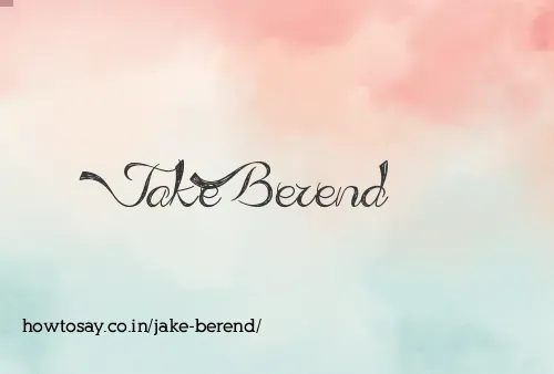 Jake Berend
