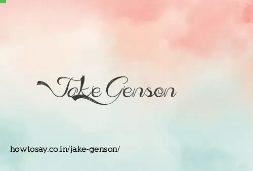 Jake Genson