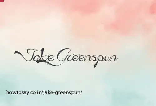 Jake Greenspun