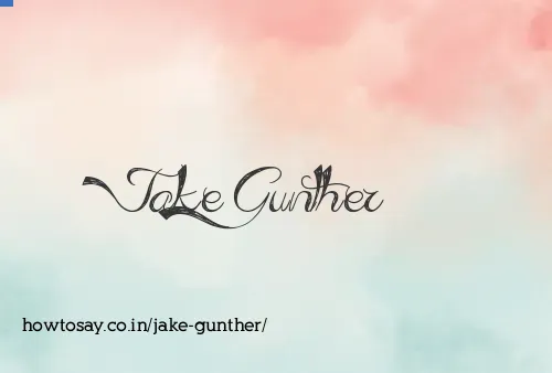 Jake Gunther