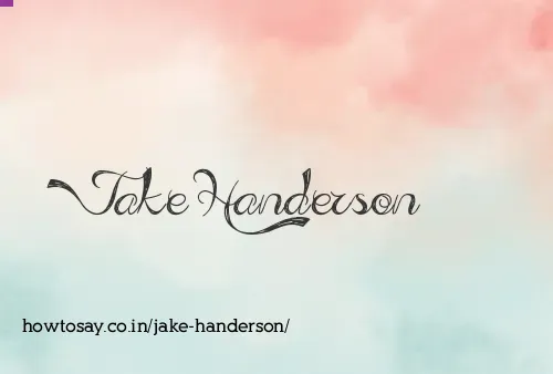 Jake Handerson