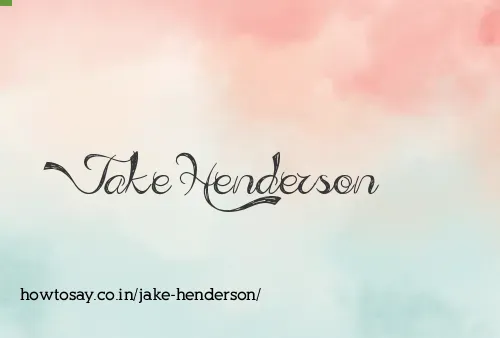 Jake Henderson