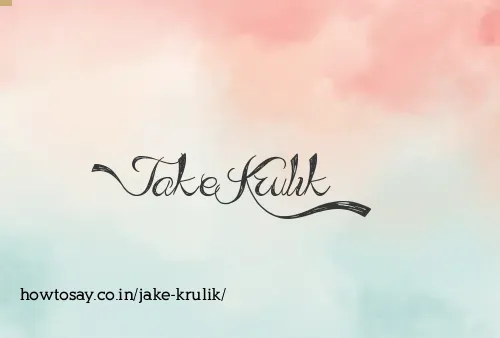 Jake Krulik