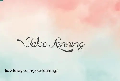 Jake Lenning