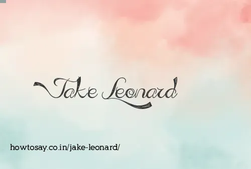 Jake Leonard