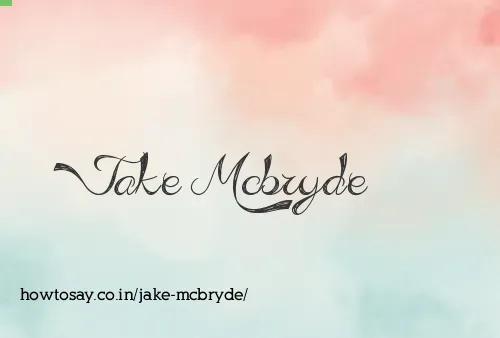 Jake Mcbryde