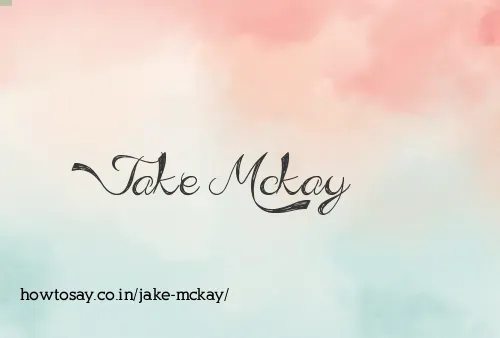 Jake Mckay