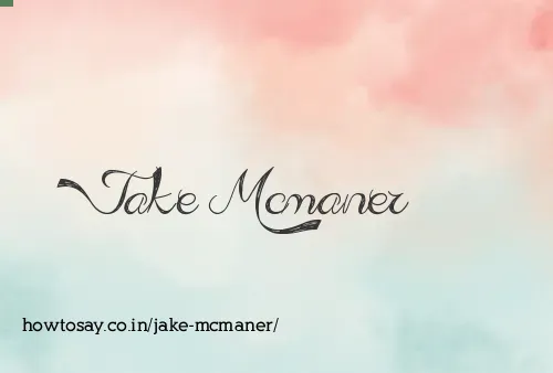 Jake Mcmaner