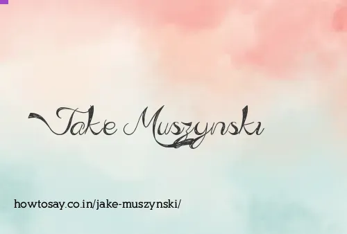 Jake Muszynski