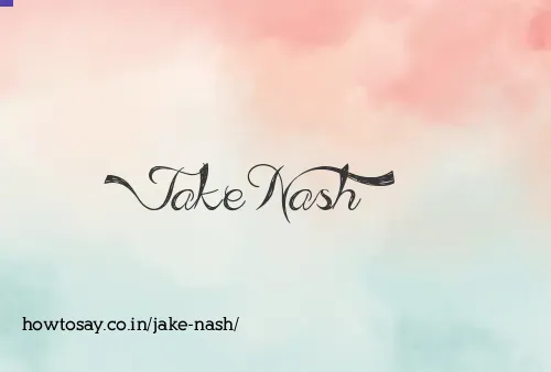 Jake Nash