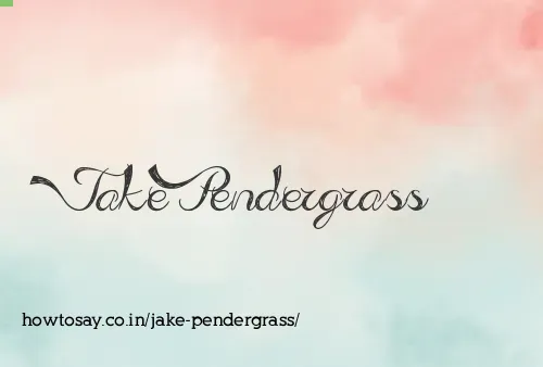 Jake Pendergrass