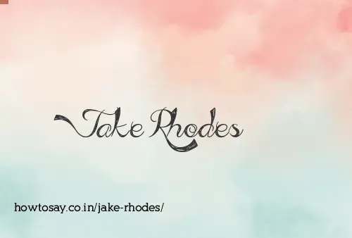 Jake Rhodes