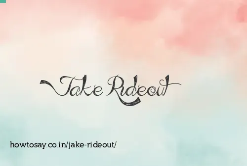 Jake Rideout