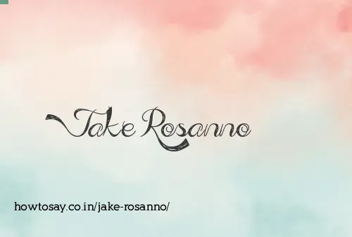 Jake Rosanno