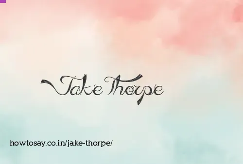 Jake Thorpe