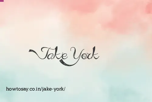 Jake York