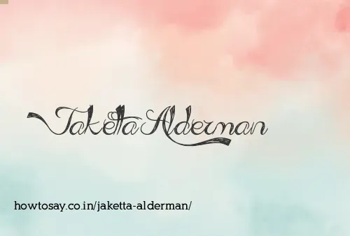 Jaketta Alderman