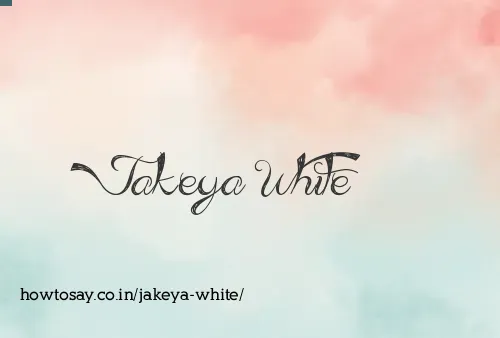 Jakeya White