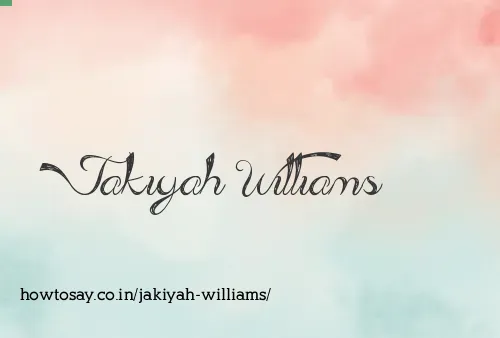 Jakiyah Williams