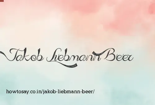 Jakob Liebmann Beer
