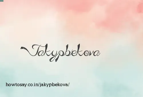 Jakypbekova