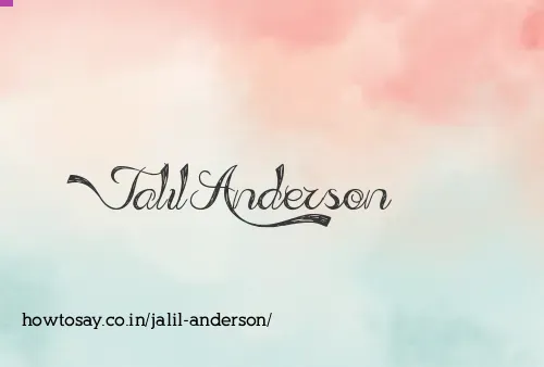 Jalil Anderson