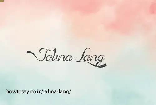 Jalina Lang