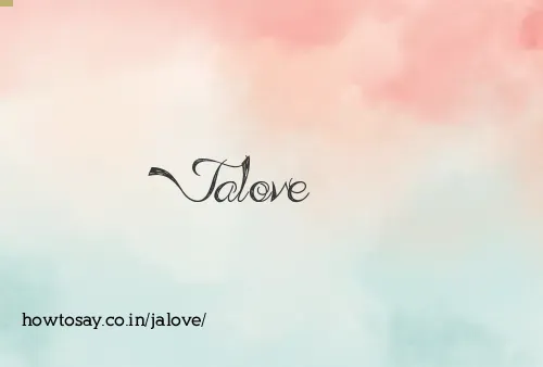 Jalove