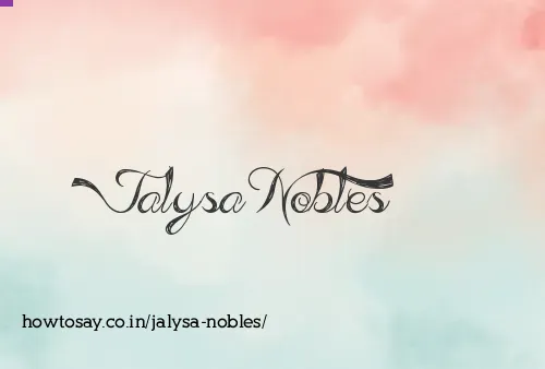 Jalysa Nobles