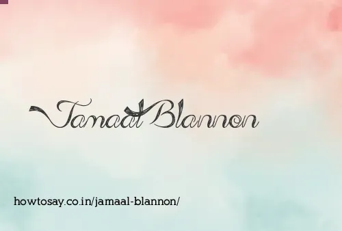 Jamaal Blannon
