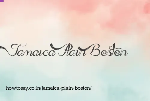 Jamaica Plain Boston