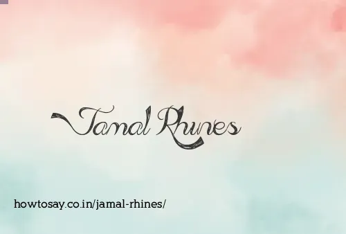 Jamal Rhines