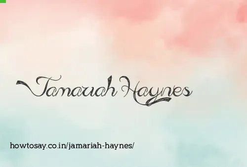 Jamariah Haynes