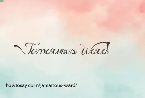Jamarious Ward