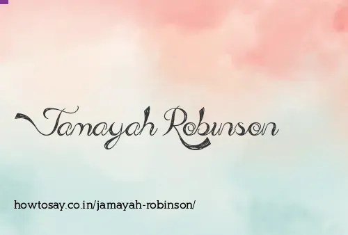 Jamayah Robinson