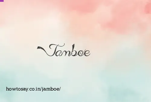 Jamboe