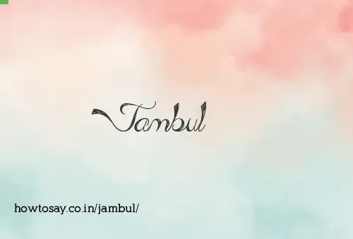 Jambul