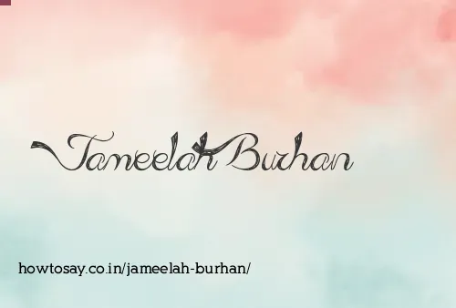 Jameelah Burhan