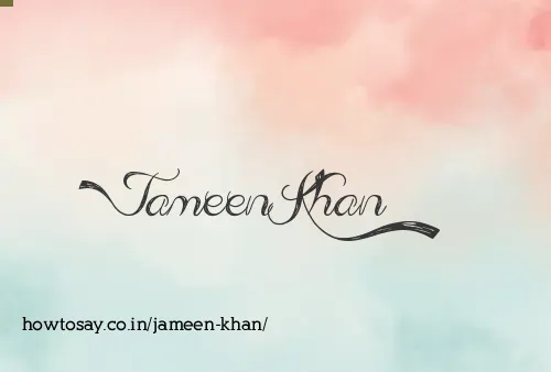 Jameen Khan