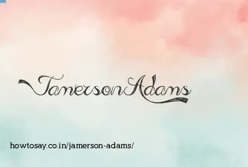 Jamerson Adams