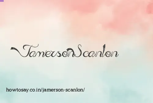 Jamerson Scanlon