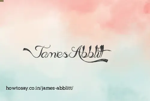 James Abblitt