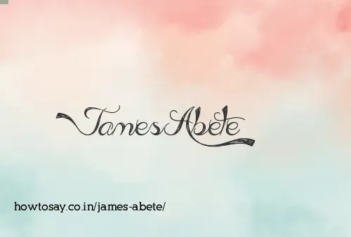 James Abete