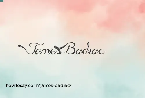 James Badiac