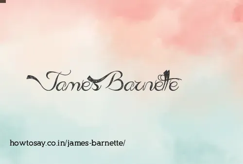 James Barnette