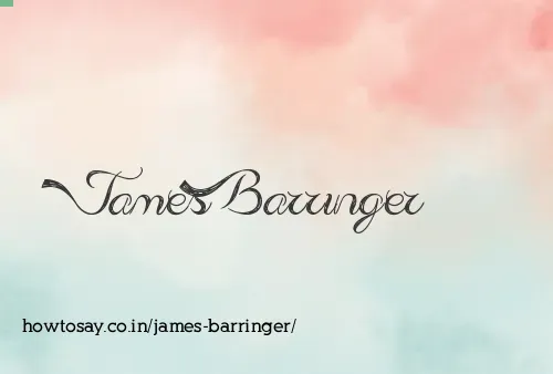 James Barringer