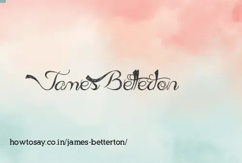 James Betterton