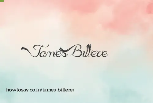James Billere