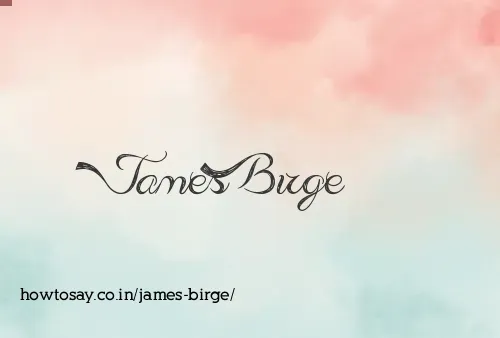 James Birge