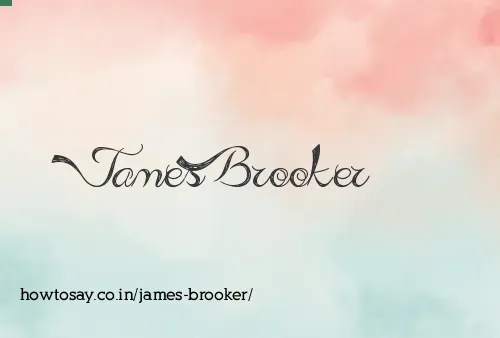 James Brooker